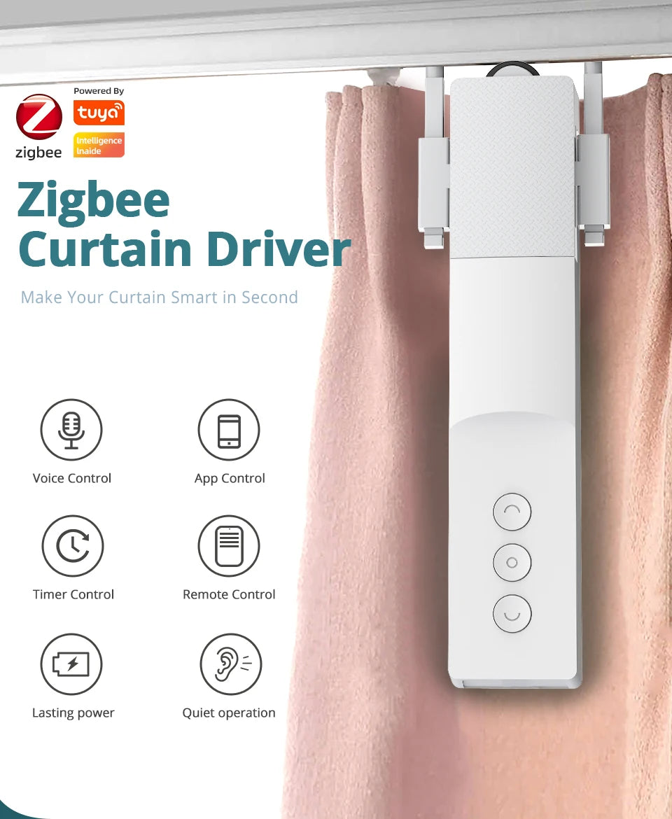 Tuya Zigbee Smart Curtain Robot