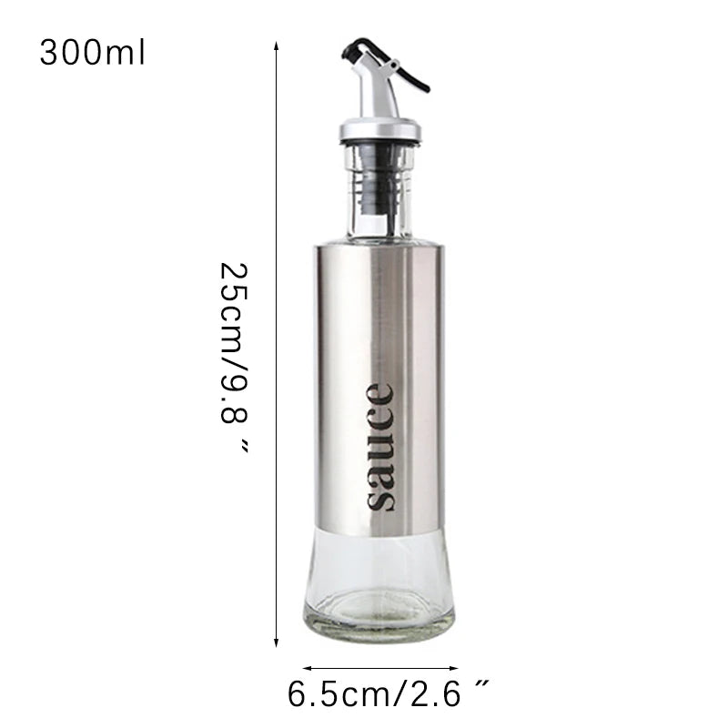 Cooking Seasoning Bottle Dispenser Glass Vinegar Sauce Olive Oil Dispenser Seasoning Jars Kitchen Cooking Tools