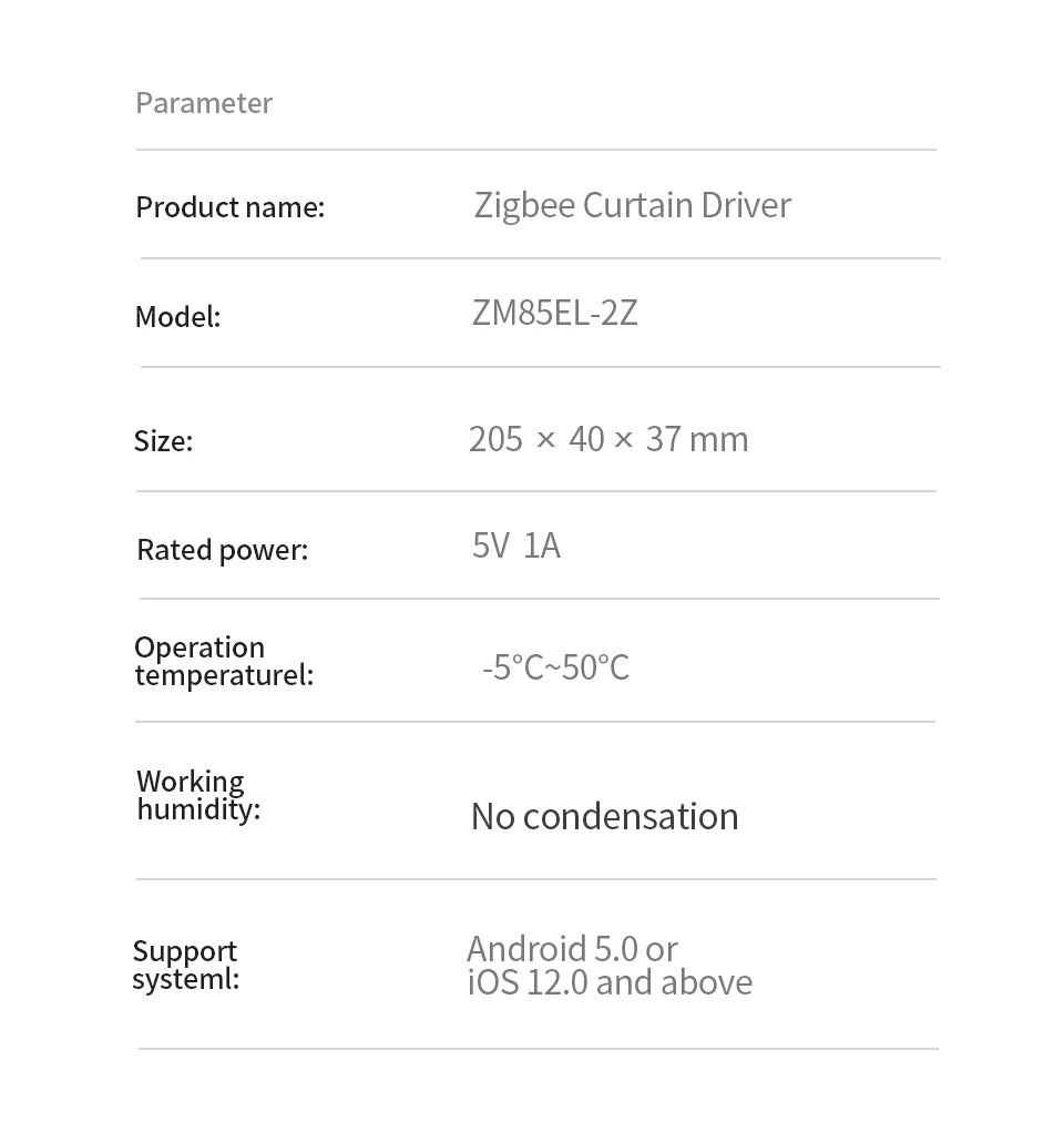 Tuya Zigbee Smart Curtain Robot
