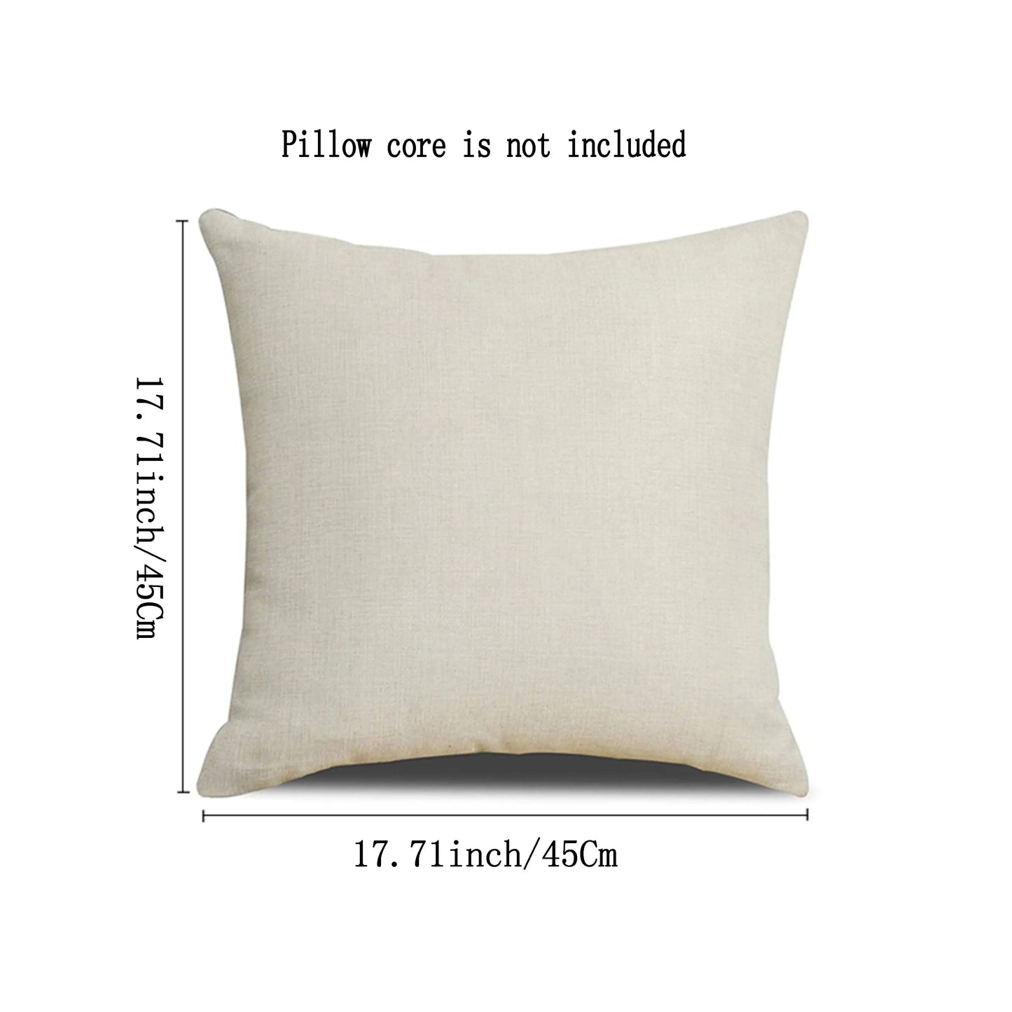 4Pcs Linen Square Cushion Cover,single-sided Printed Pillowcase ,Home Decor ,Room Decor,Living Decor,Bedroom Decor