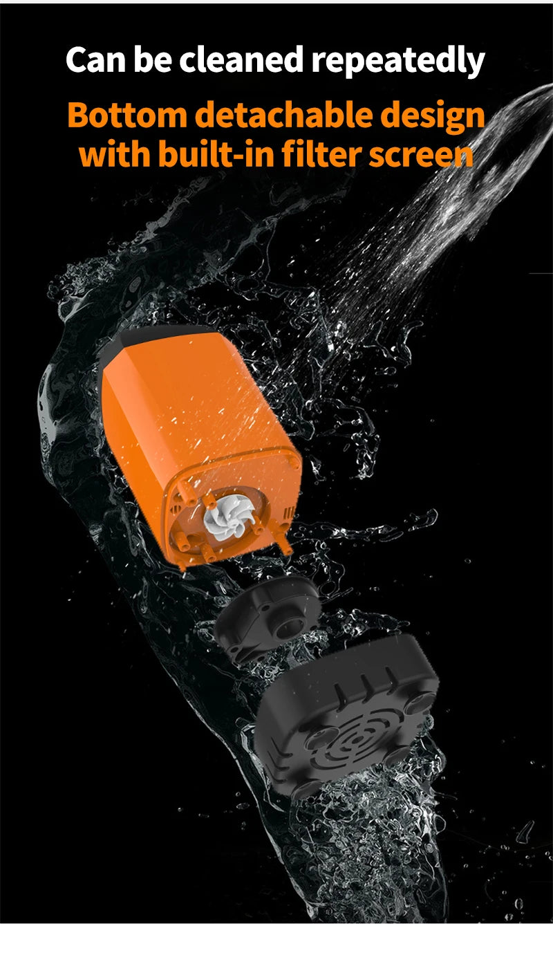 Outdoor Camping Shower IPX7 Waterproof with Digital Display Portable Electric Shower Pump for Hiking Travel Beach Pet Watering