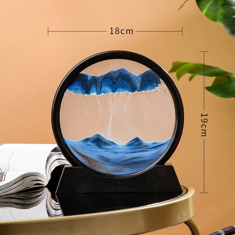3D Sand Art Hourglass Decor