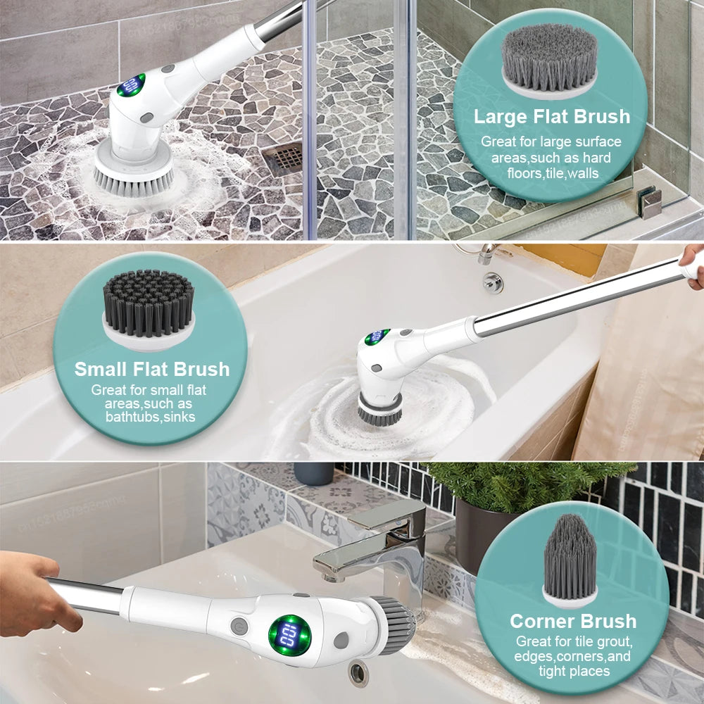 Electric Cleaning Brush 8 in 1