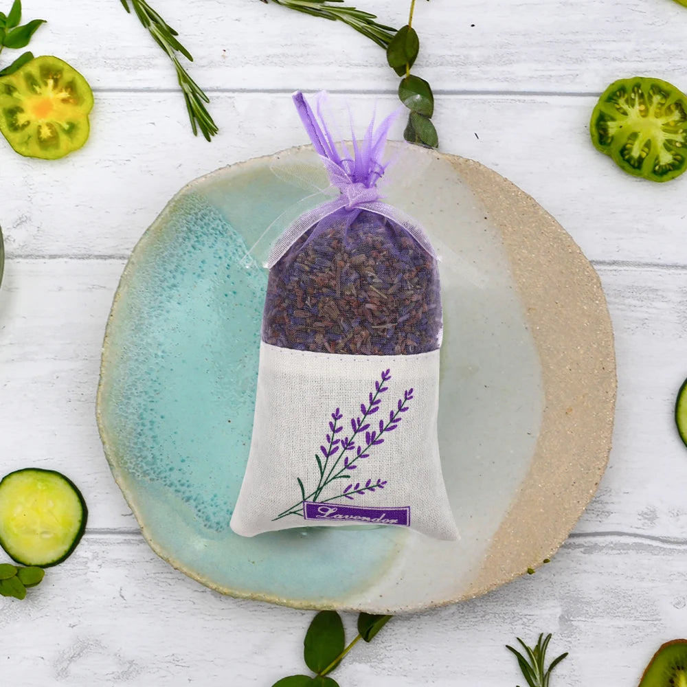 30pcs Empty Sachets Bag Flower Printing Lavender Fragrance Fragrance Sachet Bags for Dry Flowers Storage Fragrance Lavender