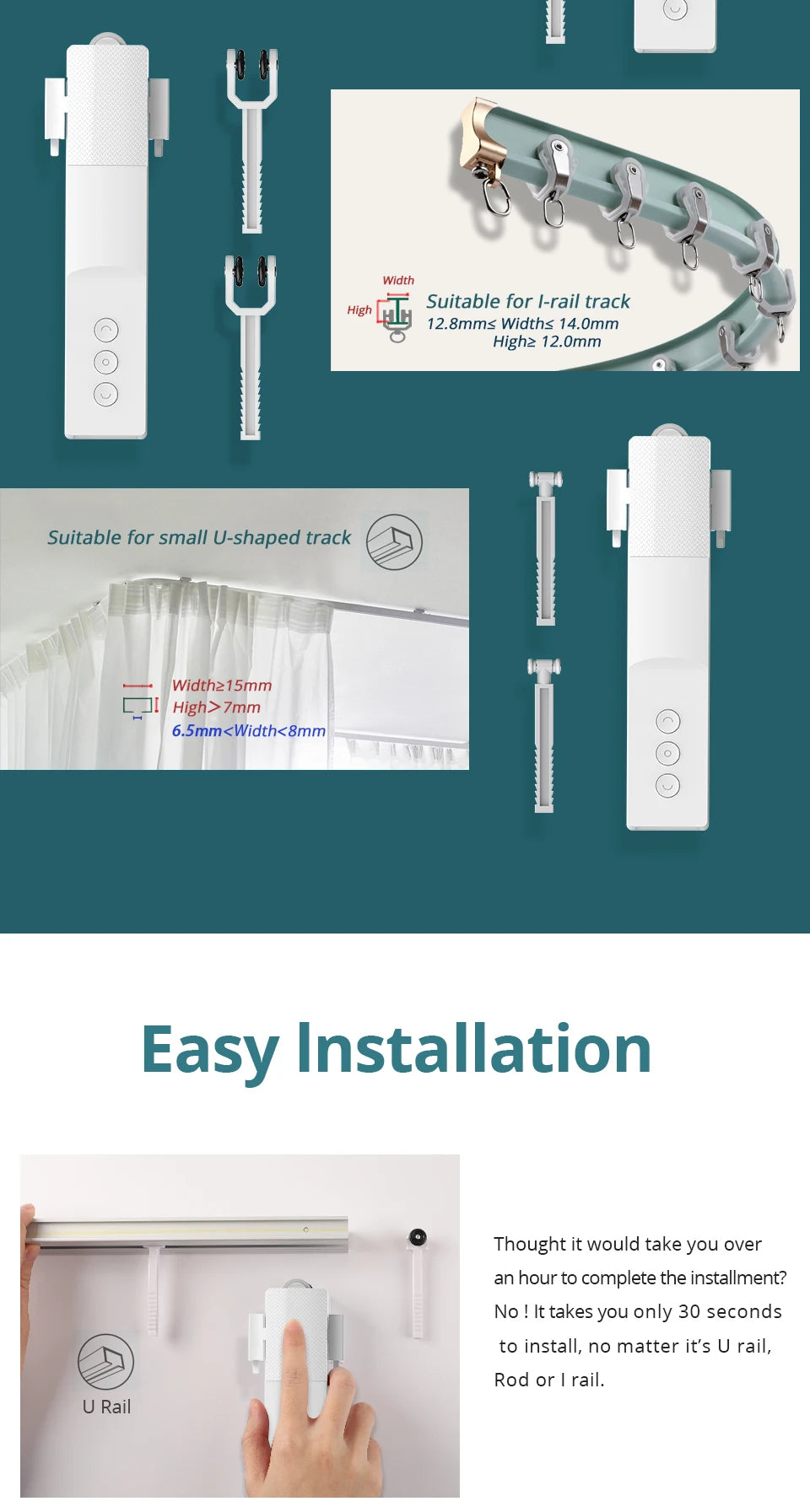 Tuya Zigbee Smart Curtain Robot