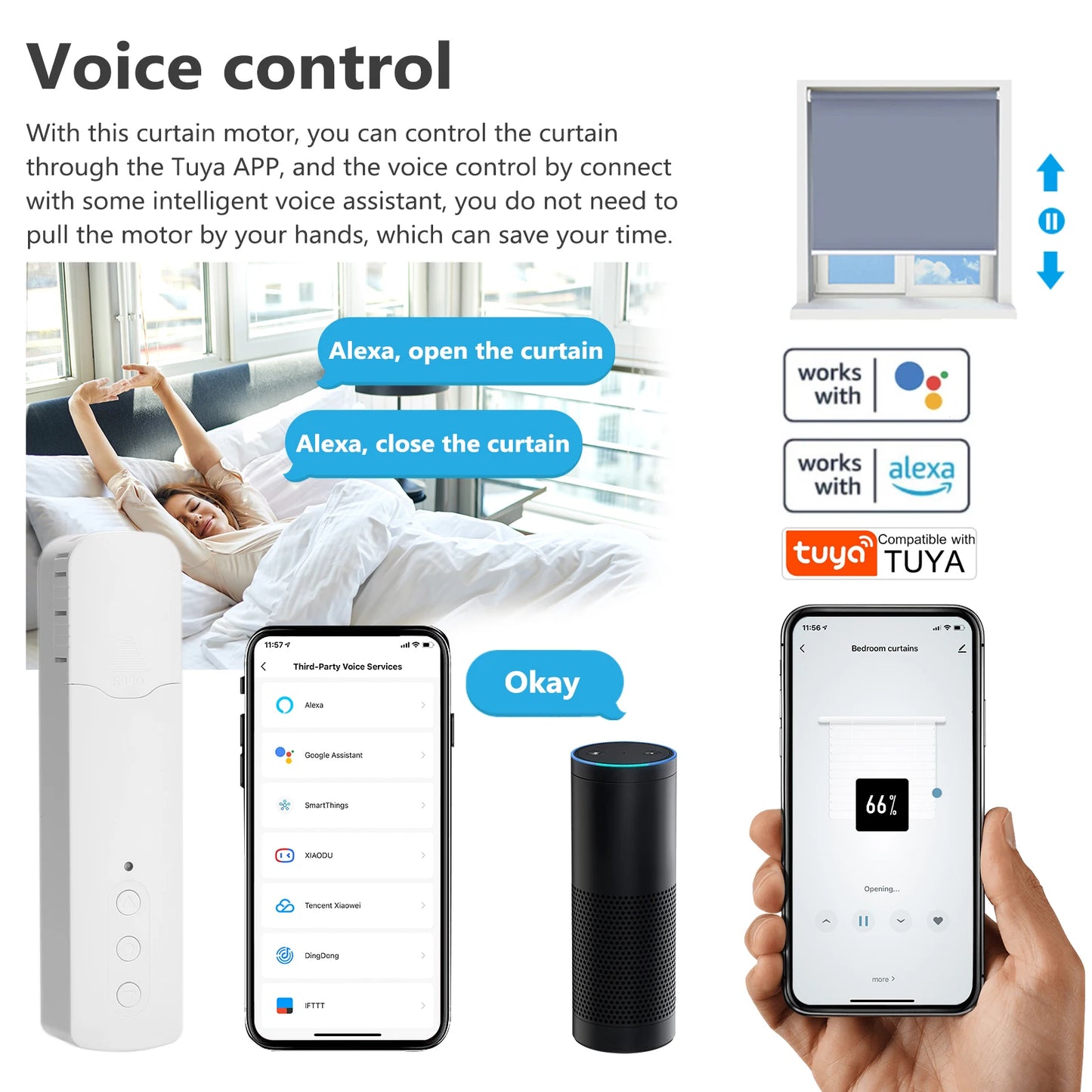 Smart WiFi Curtain Motor