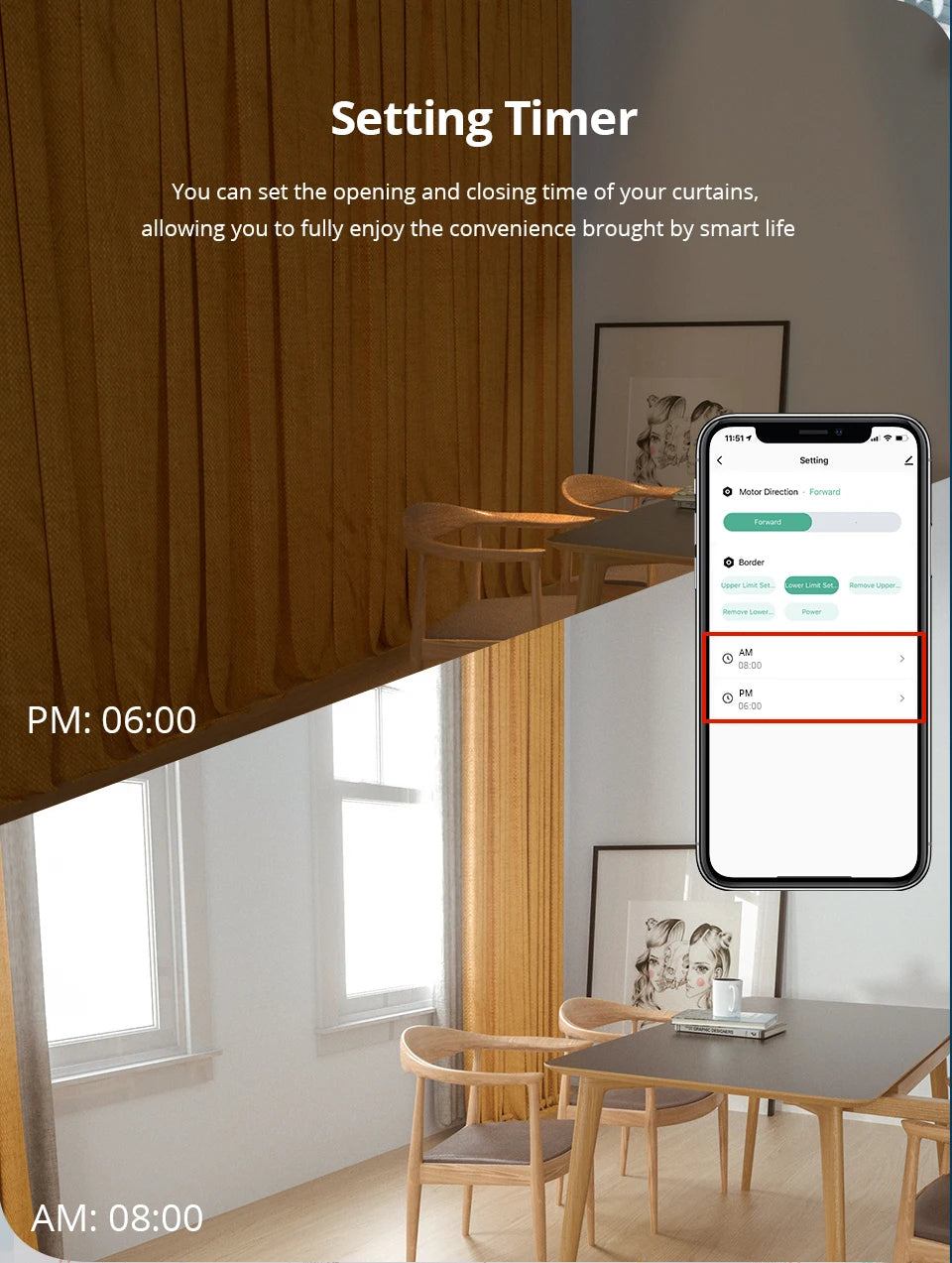 Tuya Zigbee Smart Curtain Robot
