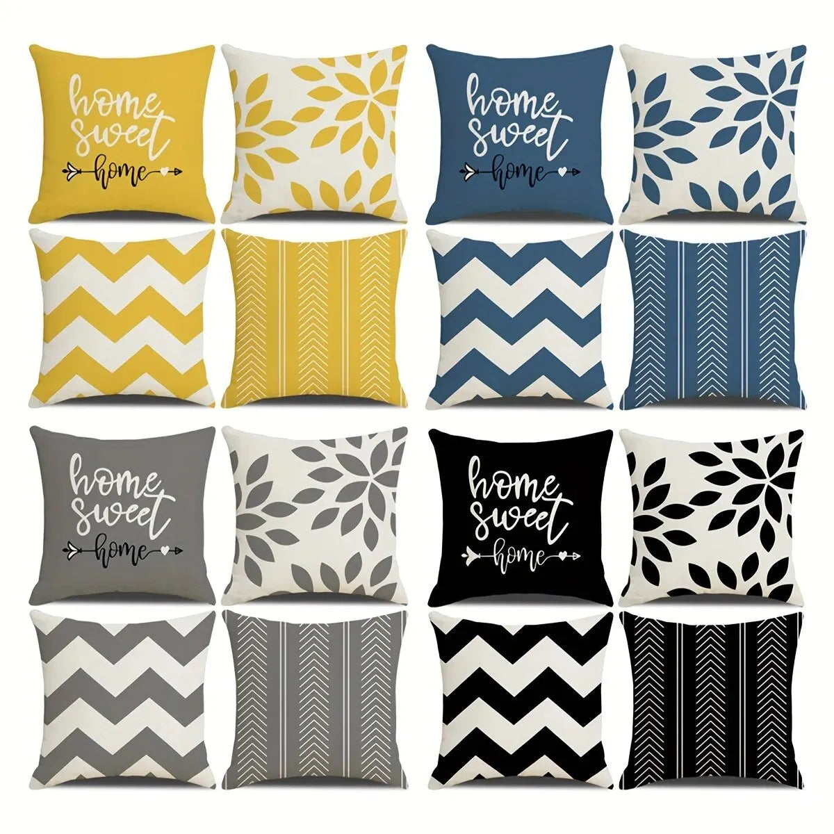 4Pcs Linen Square Cushion Cover,single-sided Printed Pillowcase ,Home Decor ,Room Decor,Living Decor,Bedroom Decor