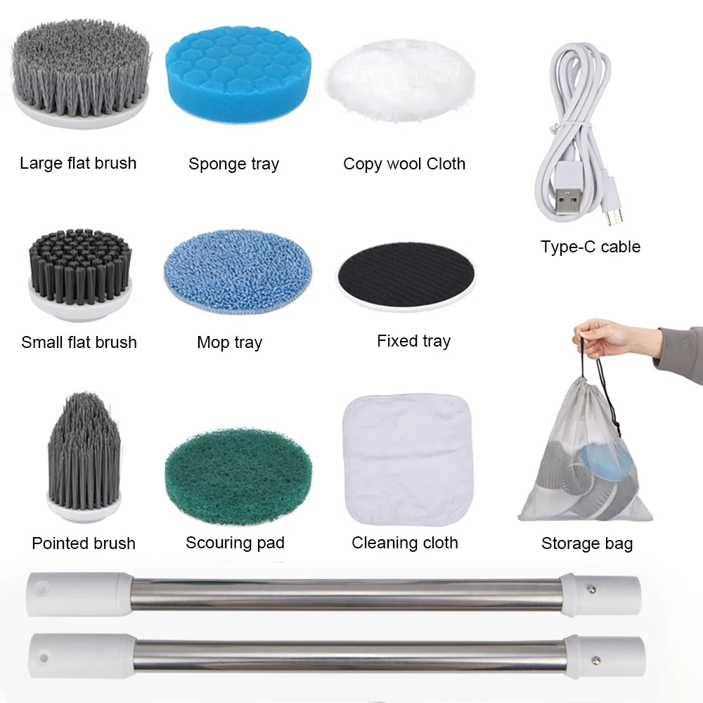 Electric Cleaning Brush 8 in 1
