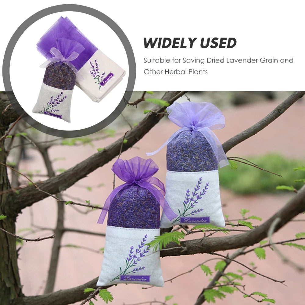 30pcs Empty Sachets Bag Flower Printing Lavender Fragrance Fragrance Sachet Bags for Dry Flowers Storage Fragrance Lavender