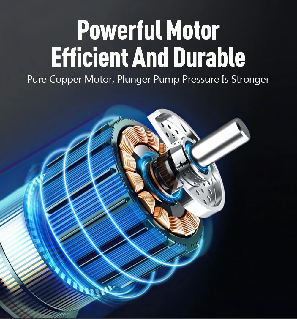 Portable High Pressure Washer 30Bar Car Water Gun Lithium Battery Charging Wireless Spray Cleaner Pump Washing Machine