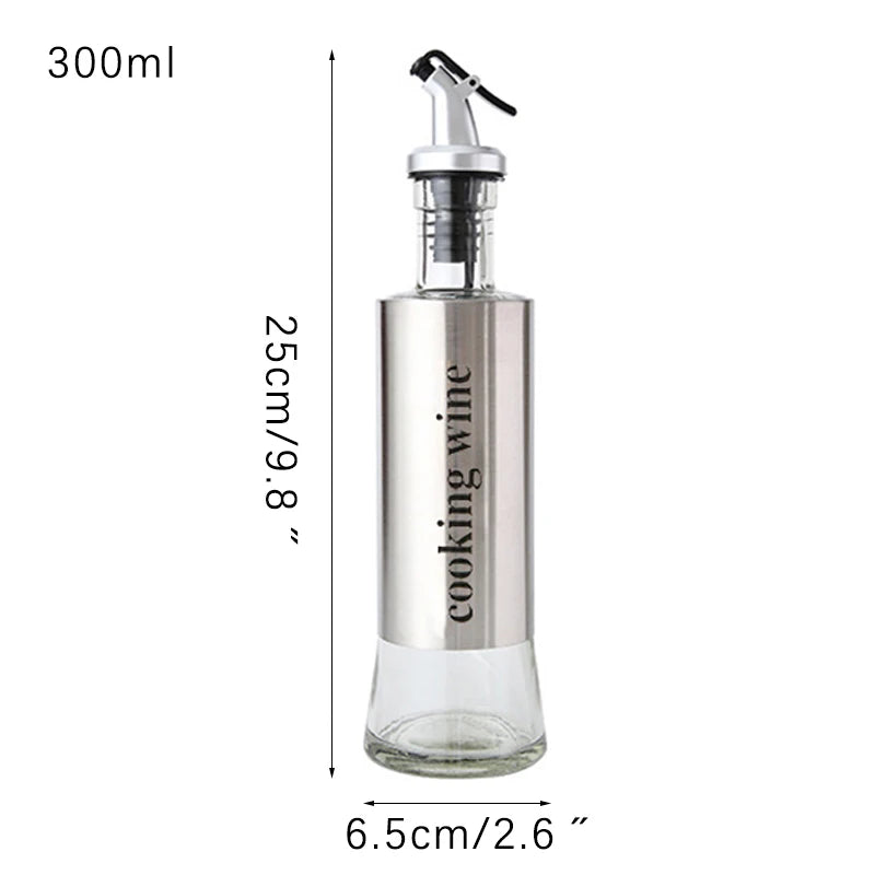 Cooking Seasoning Bottle Dispenser Glass Vinegar Sauce Olive Oil Dispenser Seasoning Jars Kitchen Cooking Tools